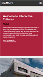 Mobile Screenshot of interactivecultures.org